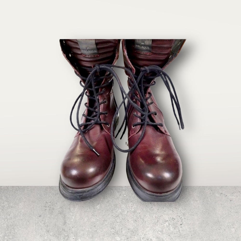 Leather Military Boots Sz 7.5